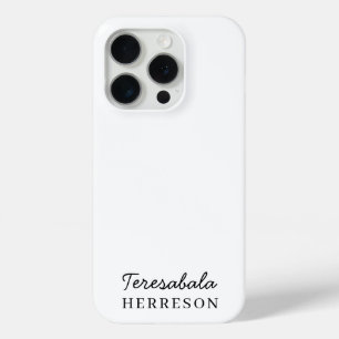 Monogramm Neutral Modern Minimalistisch Stylisch Case-Mate iPhone Hülle