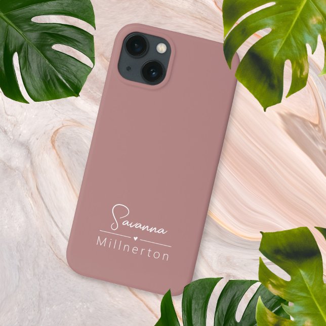 Monogramm neutrales modernes Minimalistisches Eleg Case-Mate iPhone Hülle (Von Creator hochgeladen)