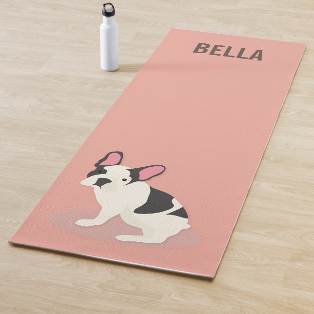 Monogramm Niedlicher Bulldog Yogamatte (Beispiel)