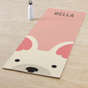 Monogramm Niedlicher Bulldog Yogamatte