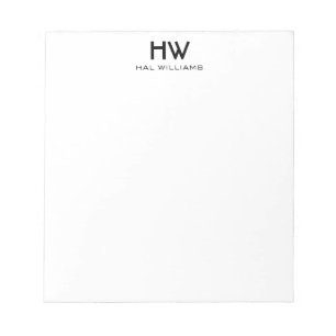 Monogramm Notepad Notizblock