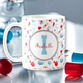 Monogramm Nurse Kaffeetasse