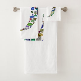 Monogramm 'O' Badhandtuch Set