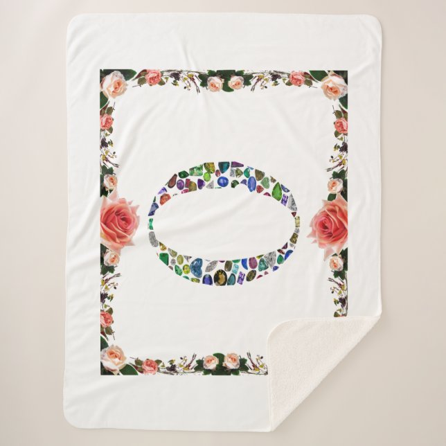 Monogramm 'O' Sherpadecke (Vorderseite)