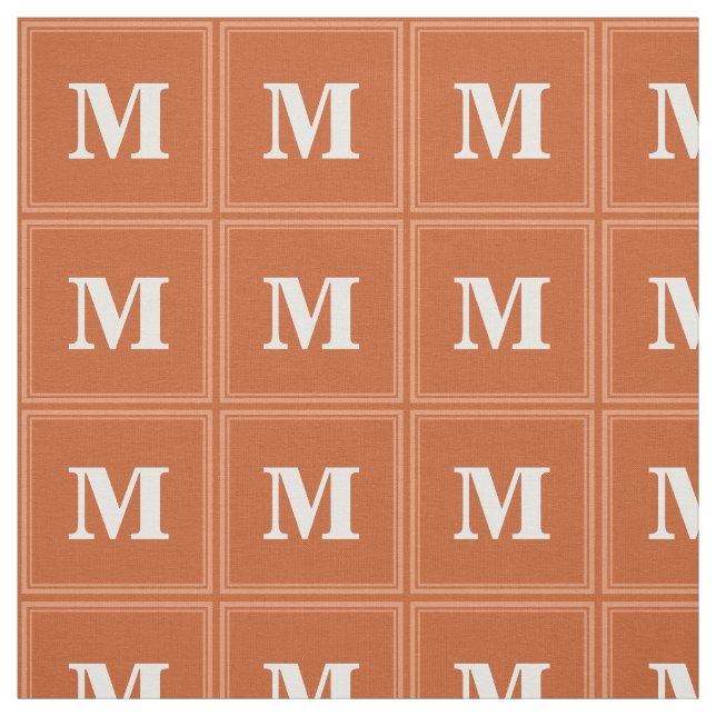 Monogramm orange stoff (Muster)