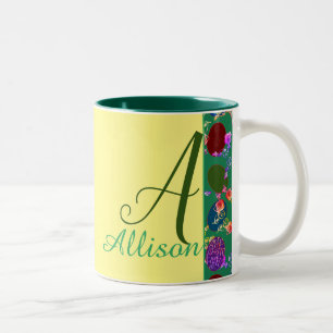 Monogramm Ostersonnengebäck & Eiergebäck Rose Gemu Zweifarbige Tasse