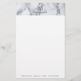 Monogramm-Papier aus männlichem Silber Briefpapier