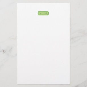 Monogramm-Papier mit Edelstein Briefpapier