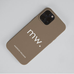 Monogramm Pastell Elegant Weiblich Minimalistisch Case-Mate iPhone 14 Pro Max Hülle
