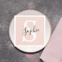 Monogramm Pastell mit Personalisiertem modernen Na
