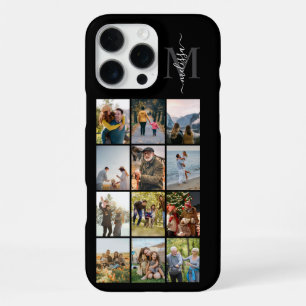 Monogramm Personalisiert 12 FotoCollage iPhone 16 Pro Max Hülle