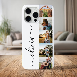 Monogramm Personalisiert 5 FotoCollage Case-Mate iPhone Hülle