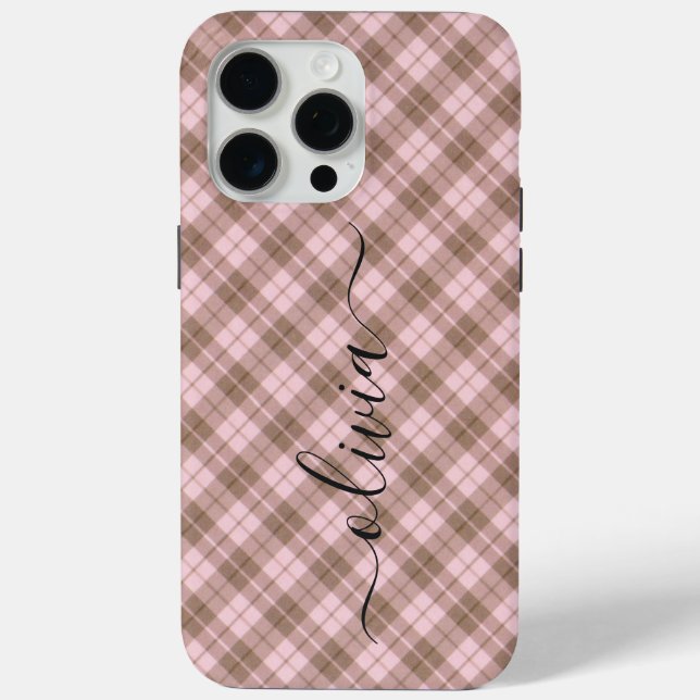 Monogramm personalisiert Case-Mate iPhone hülle (Rückseite)
