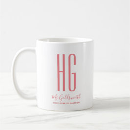 Monogramm personalisiert kaffeetasse