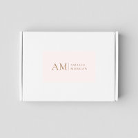 Monogramm Personalisiert rosa Initial und Name