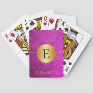 Monogramm Personalisiert Spielkarten