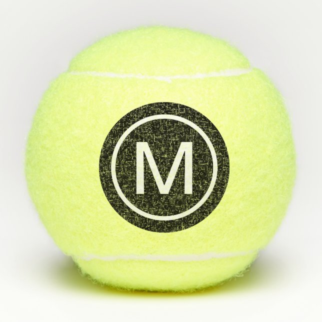 Monogramm personalisiert tennisbälle (Vorderseite)