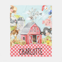 Monogramm Personalisierte Barnyard-Tiere