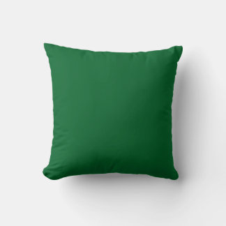 MONOGRAMM personalisierte, kräftig dunkelgrüne Gew Kissen