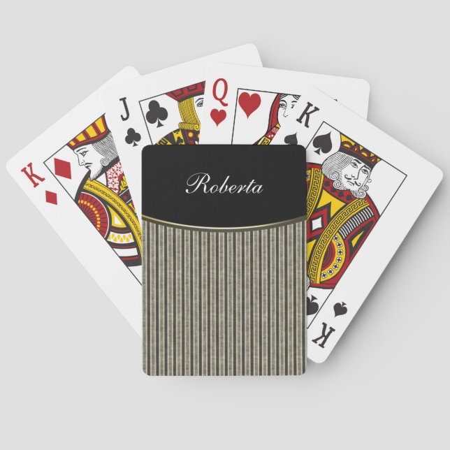 Monogramm Personalisierte Playing Cards Spielkarten (Rückseite)