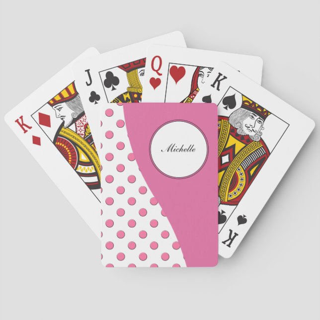 Monogramm Personalisierte Playing Cards Spielkarten (Rückseite)