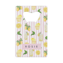 Monogramm Personalisierte Wasserfarben Lemonade