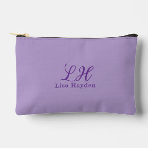Monogramm personalisierter Anfangsname Zubehörtasche
