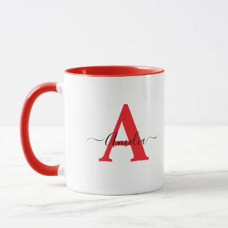 Monogramm-personalisierter Becher  Tasse