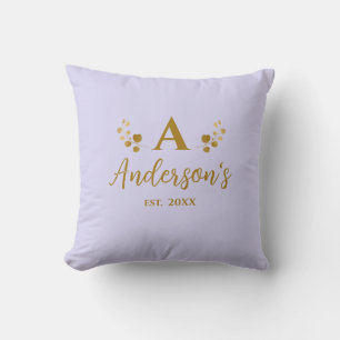 Monogramm Personalisierter Lavendel Kissen