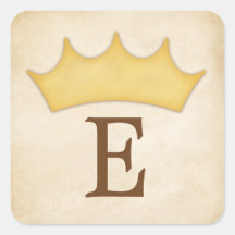 Monogramm Personalisierter Name der Goldkrone