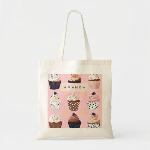 Monogramm Personalisierter Niedlicher Süßkuchen Tragetasche