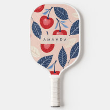 Monogramm-Personalisiertes Cherry-Leaf-Muster