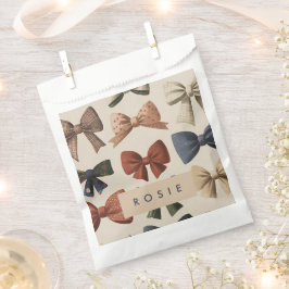 Monogramm Personalisiertes Retro-Vintages Muster Geschenktütchen