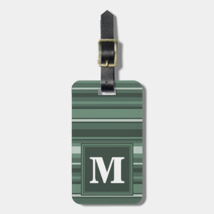 Monogramm Phalelgrün Gepäckanhänger