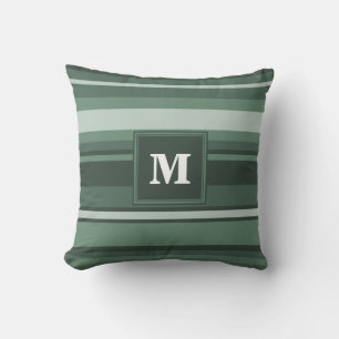 Monogramm Phalelgrün Kissen