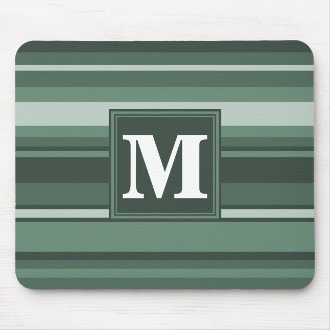 Monogramm Phalelgrün Mousepad (Vorne)