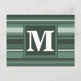 Monogramm Phalelgrün Postkarte
