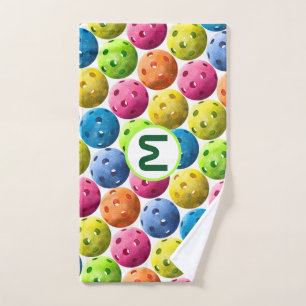 Monogramm Pickleball Schweiss-Tuch Handtuch