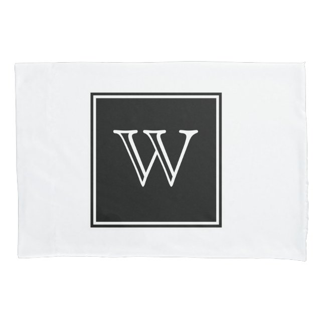 Monogramm-Pillowcase Kissenbezug (Vorderseite)