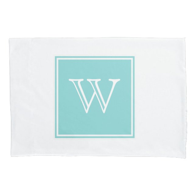 Monogramm-Pillowcase Kissenbezug (Vorderseite)