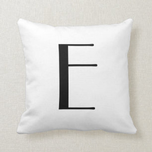 Monogramm Pillows Buchstaben E Kissen