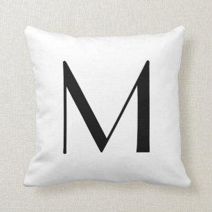 Monogramm Pillows Buchstaben M Kissen