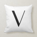 Monogramm Pillows Buchstaben V Kissen<br><div class="desc">Monogramm Pillows Buchstaben V</div>