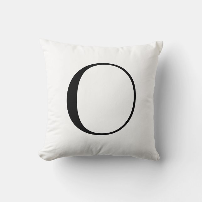 Monogramm Pillows O Kissen (Vorderseite)