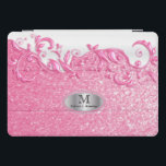 Monogramm Pink-Glitzer und Blumenkohl-Wirbel iPad Pro Cover<br><div class="desc">Monogram iPad Cover ist für Sie bereit, um Ihre Wünsche anzupassen. ⭐ Dieses Produkt ist zu 100% anpassbar. *****Klicken Sie auf KURZE SCHALTFLÄCHE, um den Text hinzuzufügen, zu löschen, zu verschieben, zu verändern, umzudrehen, zu drehen, etc... alle Grafiken oder Texte oder benutzen Sie die Füllfelder. ⭐ 99% meiner Designs in...</div>