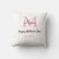 Monogramm Pink-Name der Mutter am Tag