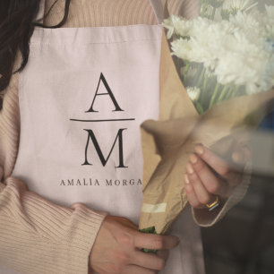 Monogramm Pink Personalisierte Schürze