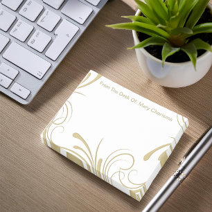 Monogramm-Posten-Anmerkungen Post-it Klebezettel