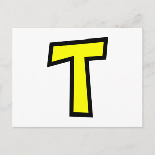 Monogramm Postkarte