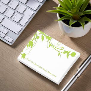 Monogramm-Postnotizen Post-it Klebezettel